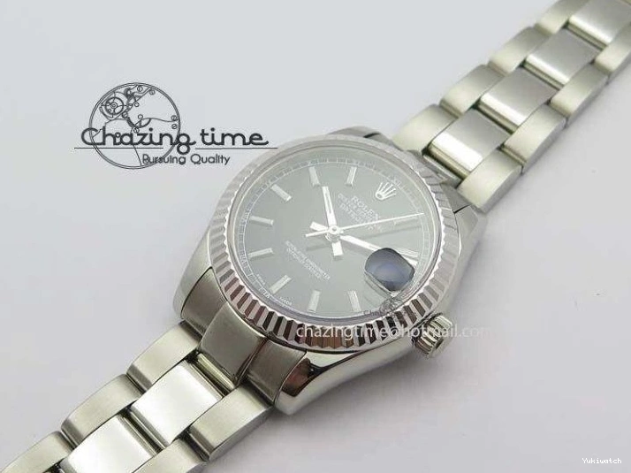 Best A2824 SS Dial SS BP-Maker 31mm DateJust Black V2 On Edition Bracelet 1008